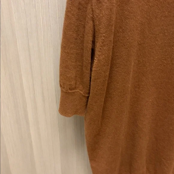 Drake's - Brown Knitted Linen-Cotton Short-Sleeve Polo Shirt - Size M - Picture 5 of 9